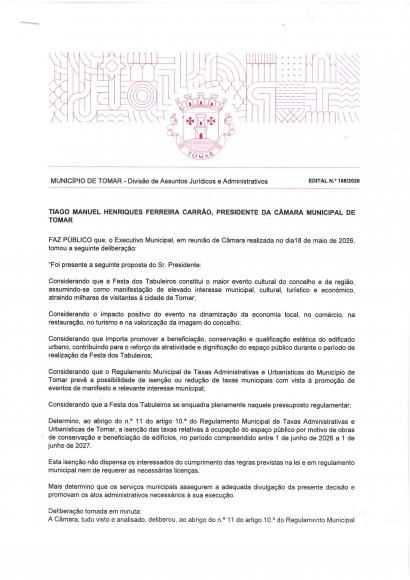 Edital n&ordm; 188/2026