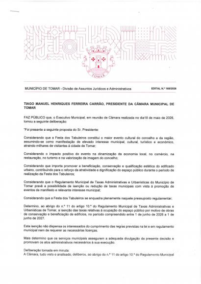 Edital n&ordm; 188/2026